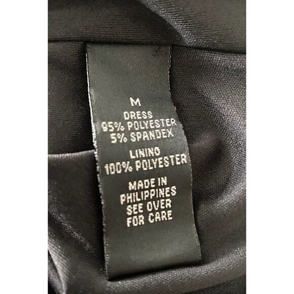 ALYX Black Casual Dress Halter Top Sleeveless Ruched Hem Rhinestones‎ Sz M - Picture 5 of 7